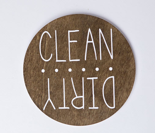 Clean/Dirty Dishwasher Sign